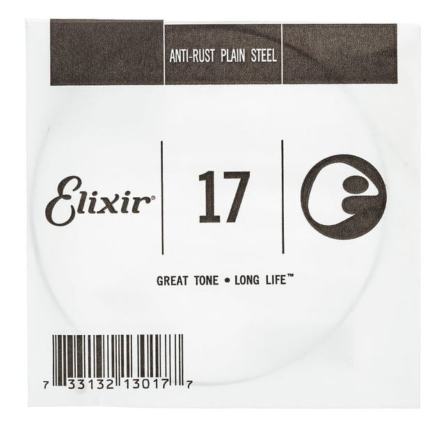 Elixir 017 Anti Rust Cuerda Guitarra Eléctrica o Acústica Plana 1