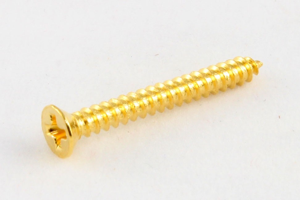 All Parts GS0008002 Humbucking Pickup Ring Screws, Tall, Gold. Unidad 1