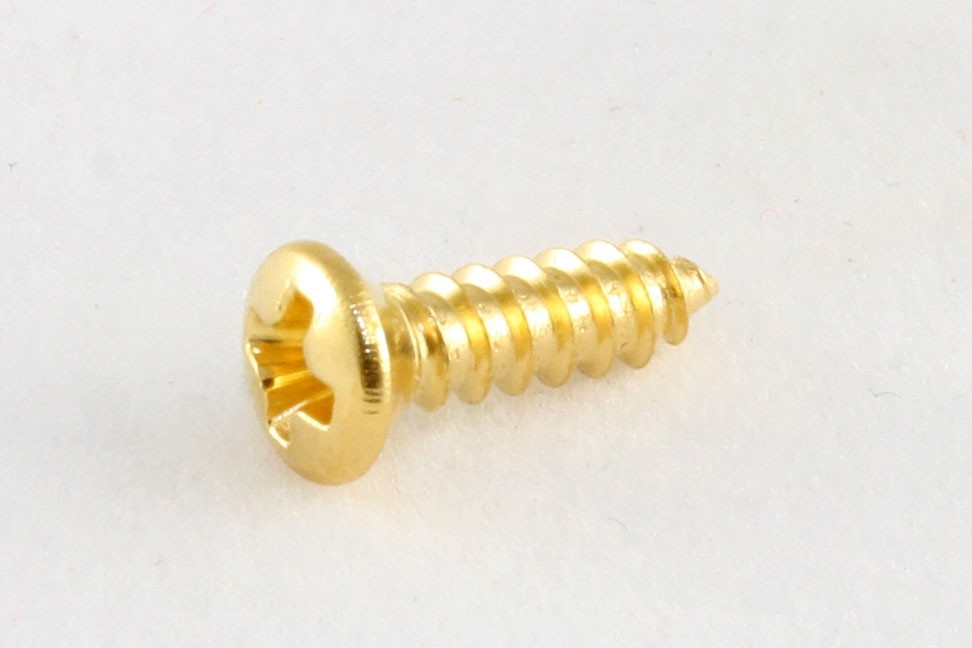 All Parts GS0050002 Pick Guard Screws Gibson Size Phillips Head Gold 3 X 3/8 1