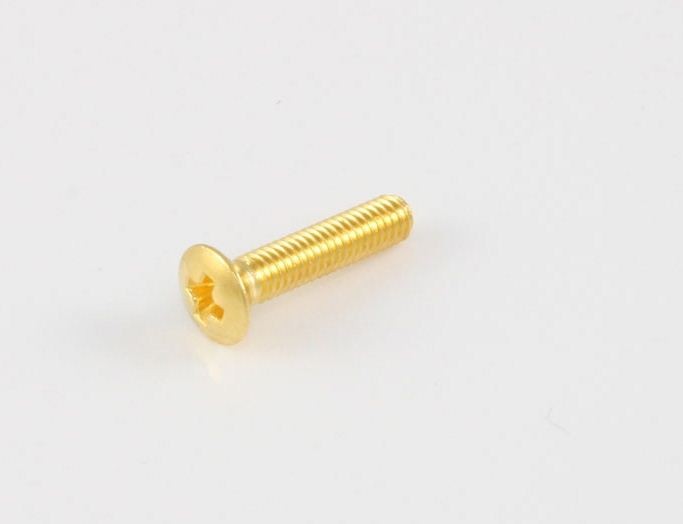 All Parts GS3378002 Button Screws for Holding Button Onto Key (6 Pieces) Gold Short 7/16 1