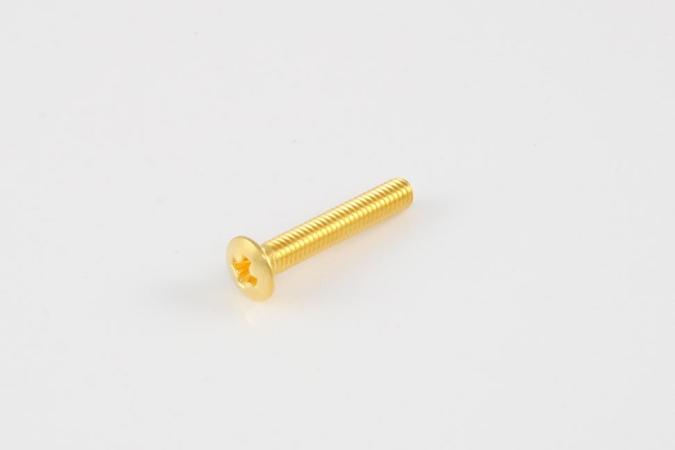 All Parts GS3379002 Button Screws for Holding Button Onto Key (6 Pieces) Gold Long 5/8 1