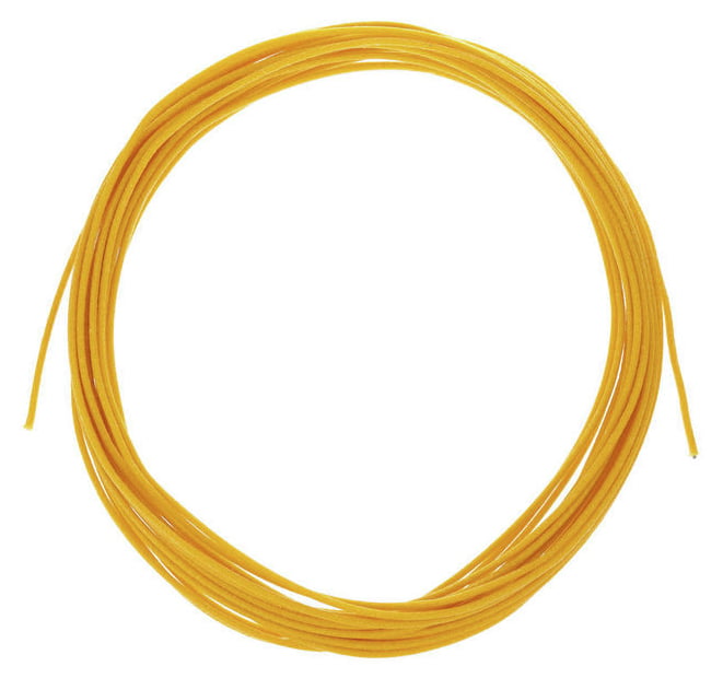 All Parts GW0820020 Cable Hilado con Cubierta de Tela de Estilo Vintage Amarillo 25 Pies 1