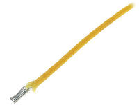 All Parts GW0820020 Cable Hilado con Cubierta de Tela de Estilo Vintage Amarillo 25 Pies 2