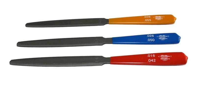 All Parts LT1025000 Nut Slotting File Set (3 Pieces) 016/042 026/050 036/055 1