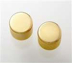 All Parts MK0115002 Gold Barrel Knobs (2) Flat Top 1