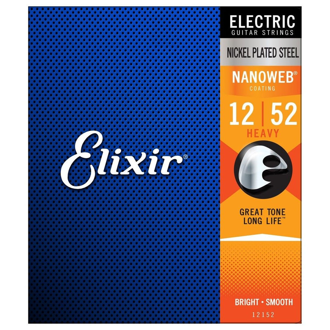 Elixir 12152AR Nanoweb Anti Rust Heavy Juego Cuerdas Eléctrica 012 052 1