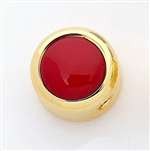 All Parts MK3177002 Red Acrylic on Gold Knob with Set Screw 1