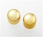 All Parts MK3300002 Gold Dome Knobs (2) Push-On Fits Split Shaft Pots 1