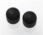 All Parts MK3300003 Black Dome Knobs (2) Push-On Fits Split Shaft Pots 1