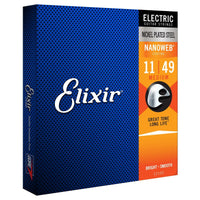 Elixir 12102 Nanoweb Medium Juego Cuerdas Guitarra Eléctrica 011-049 3