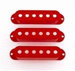 All Parts PC0406026 Pickup Cover Set for Strat (3 Pieces) Red 1