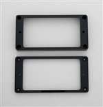 All Parts PC0745023 Humbucking Pickup Ring Set Neck and Bridge Not-Slanted Black 1