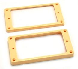 All Parts PC0745028 Humbucking Pickup Ring Set Neck and Bridge Not-Slanted Cream 1