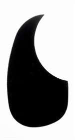 All Parts PG0090L23 Pick Guard with Adhesive Backing for Acoustic Black LH 1