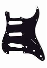 All Parts PG0552033 Pick Guard for Strat Black 3-Ply (B/W/B) (11 Screw Holes) 1