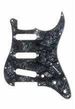 All Parts PG0552052 Pick Guard for Strat Dark Black Pearloid 3-Ply (DBP/B/W) 1