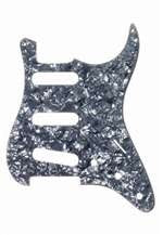 All Parts PG0552053 Pick Guard for Strat Black Pearloid 3-Ply (BP/B/W) (11 Screw Holes) 1