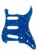 All Parts PG0552057 Pick Guard for Strat, Blue Pearloid 3-Ply (BP/W/B) (11 Screw Holes). 1