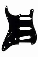 All Parts PG0552L33 Pick Guard for Strat Left-Handed Black 3-Ply (B/W/B) 1