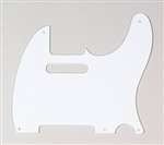 All Parts PG0560025 Pick Guard for Tele White 1-Ply (5 Screw Holes) 1