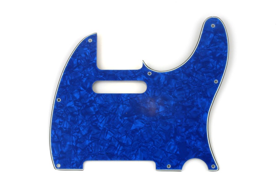 All Parts PG0562057 Pick Guard for Tele, Blue Pearloid 3-Ply (BP/W/B) (8 Screw Holes). 1