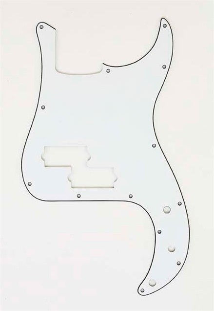 All Parts PG0750035 Pick Guard for P Bass White 3-Ply (W/B/W) 1