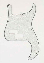 All Parts PG0750055 Pick Guard for P Bass White Pearloid 3-Ply (WP/W/B) 1