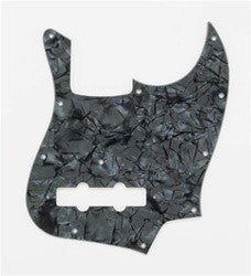 All Parts PG0755052 Pick Guard for J Bass Dark Black Pearloid (DBP/W/B) 1