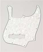 All Parts PG0755065 Pick Guard for J Bass Parchment Pearloid (PP/W/B) 1