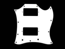 All Parts PG9803035 Pick Guard for SG Full Face 3-Ply White (W/B/W) 1