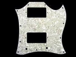 All Parts PG9803055 Pick Guard for SG Full Face 3-Ply White Pearloid 1