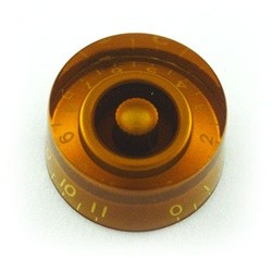 All Parts PK0132022 Speed Knobs (2) Amber Numbers 0 - 11 Fits USA Split Shaft Pots 1