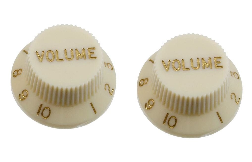 All Parts PK0154050 Volume Knobs (2) Parchment (Old White) 1