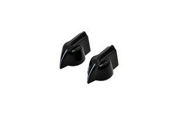 All Parts PK0173023 Pointer Knobs (2) Black with Set Screw Chicken-Head 1