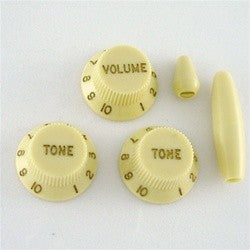 All Parts PK0178048 Vintage Cream Knob Set for Strat 1