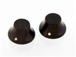 All Parts PK31970R0 Rosewood Wood Bell Knobs (2) Push-On. 1