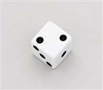 All Parts PK3250025 White Dice Knobs (2 Pieces) with Set Screw 1