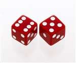 All Parts PK3250026 Red Opaque Dice Knobs (2 Pieces) with Set Screw 1