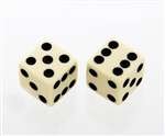 All Parts PK3250028 Cream Dice Knobs (2 Pieces) with Set Screw 1