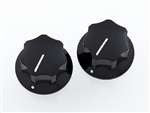 All Parts PK3256023 Black Knobs (2) for Mustang Fits Solid Shaft Pots 1