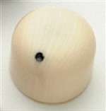 All Parts PK3270000 Simulated Ivory Knobs (2) Dome Knob Shape with Black Dot Push On 1