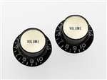 All Parts PK3294023 Reflector Cap (Gold) Volume Knobs (2) Black 1