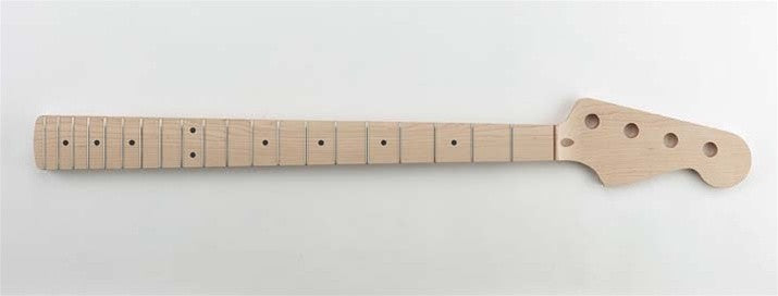 All Parts PMO Replacement Neck for Pbass Solid Maple 20 Frets 10 Radius No Finish 1