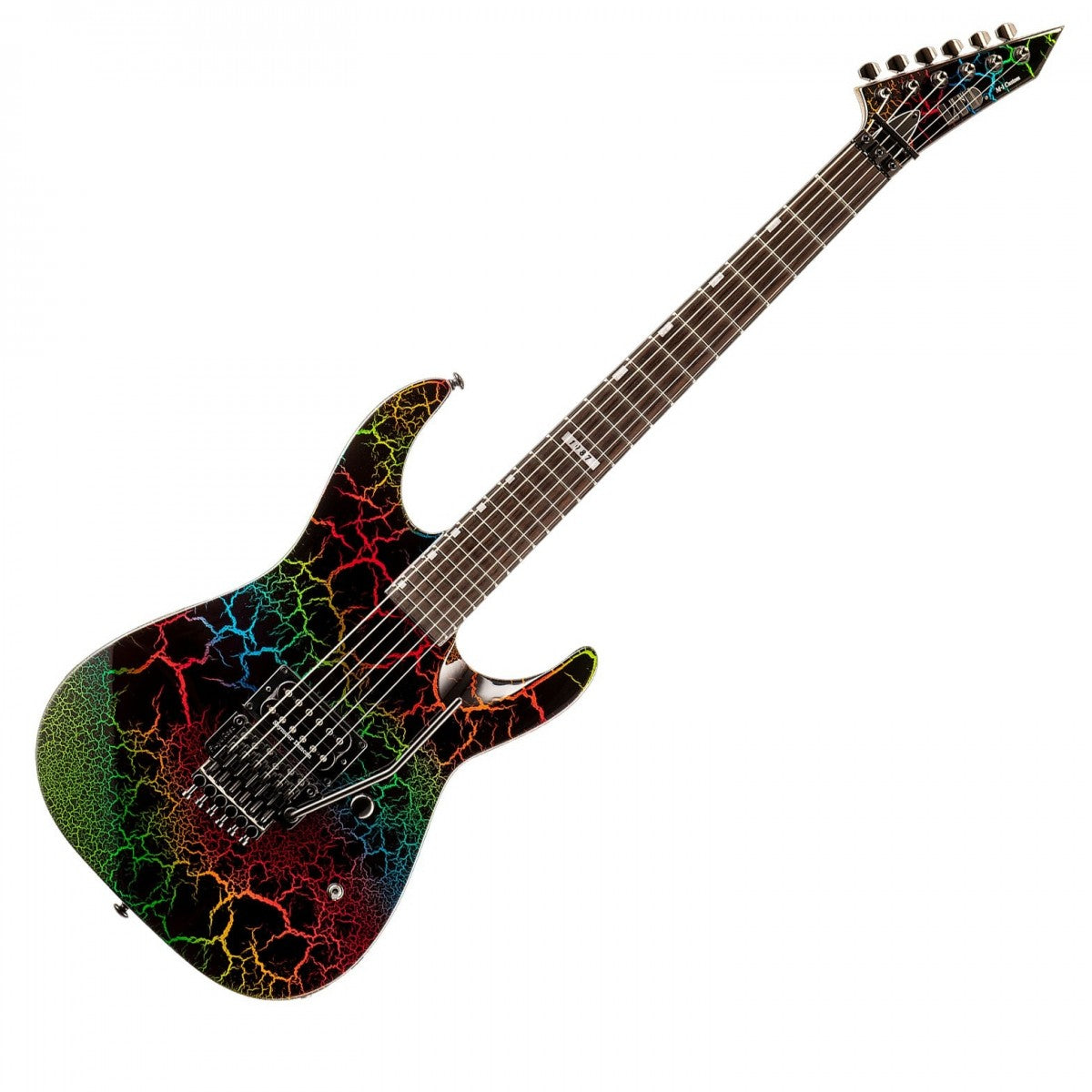 ESP LTD M-1 CTM 87 RC Guitarra Eléctrica Rainbow Crackle 4