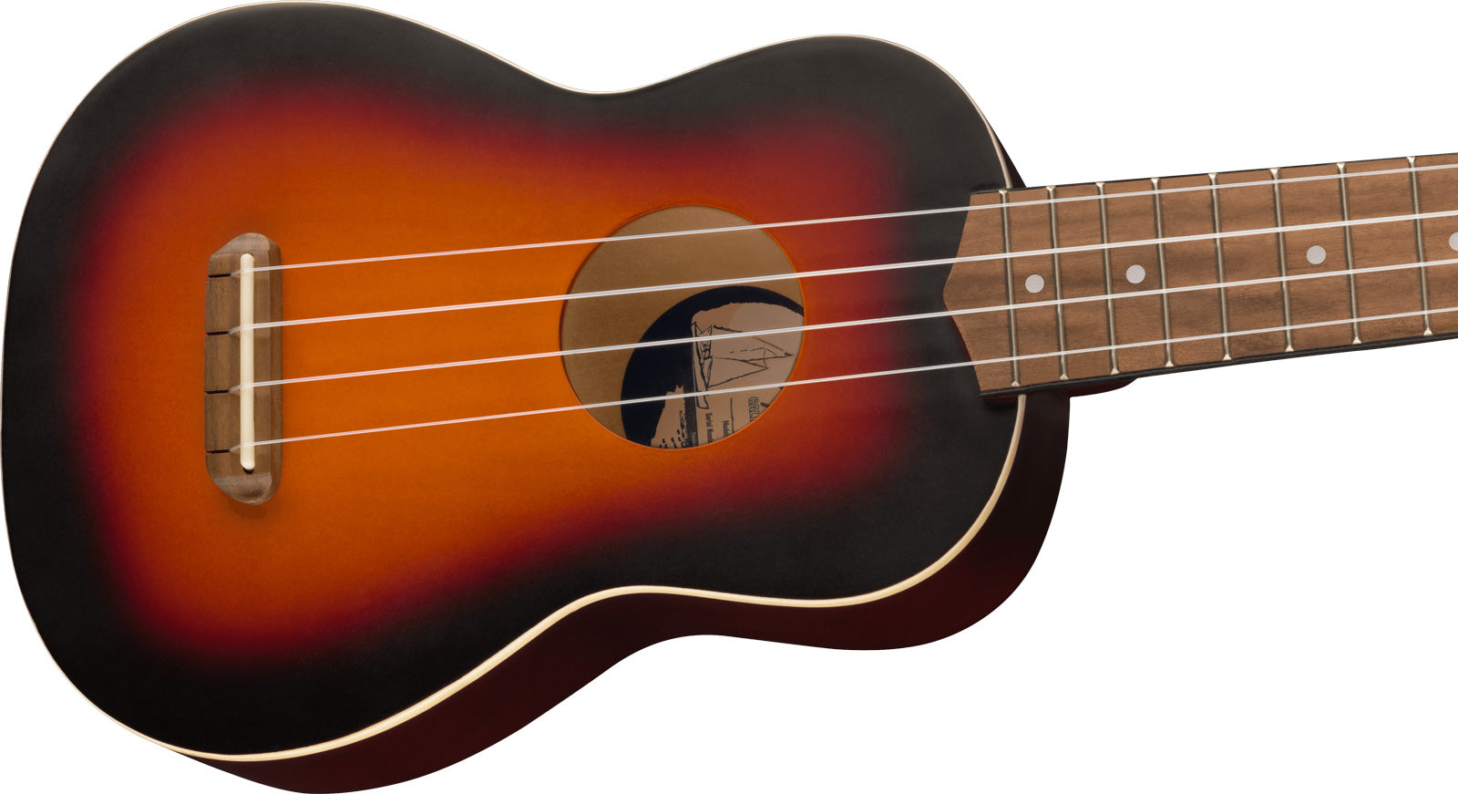 Fender Venice Ukelele Soprano 2 Colores Sunburst 4