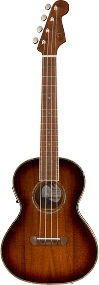 Fender Montecito Ukelele Electrificado Tenor Shaded Edge Burst 1