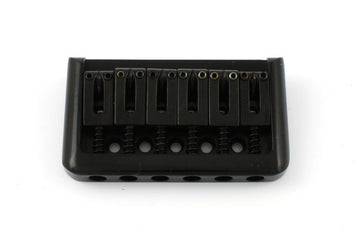 All Parts SB5107003 Non-Tremolo Bridge with Steel Saddles Black with Screws 2-1/8 Spacing 1