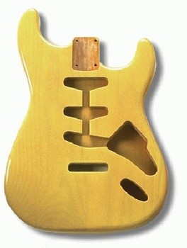 All Parts SBFBLND Replacement Body for Strat Alder Tremolo Routing 1