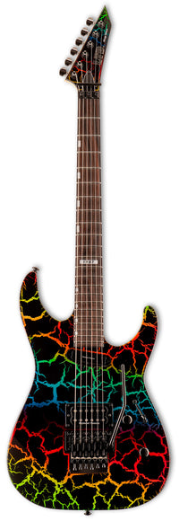 ESP LTD Mirage Deluxe 87 RC Guitarra Eléctrica Rainbow Crackle 1