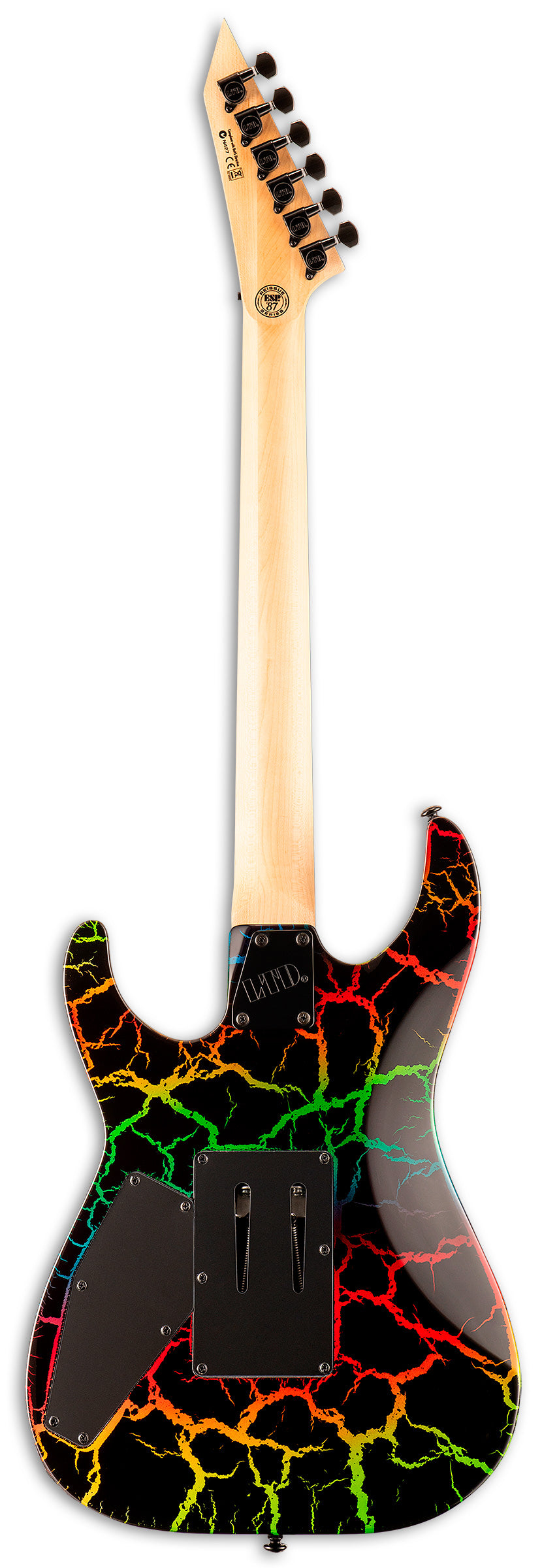 ESP LTD Mirage Deluxe 87 RC Guitarra Eléctrica Rainbow Crackle 3